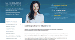 Desktop Screenshot of factoring-pool-mittelstand.de